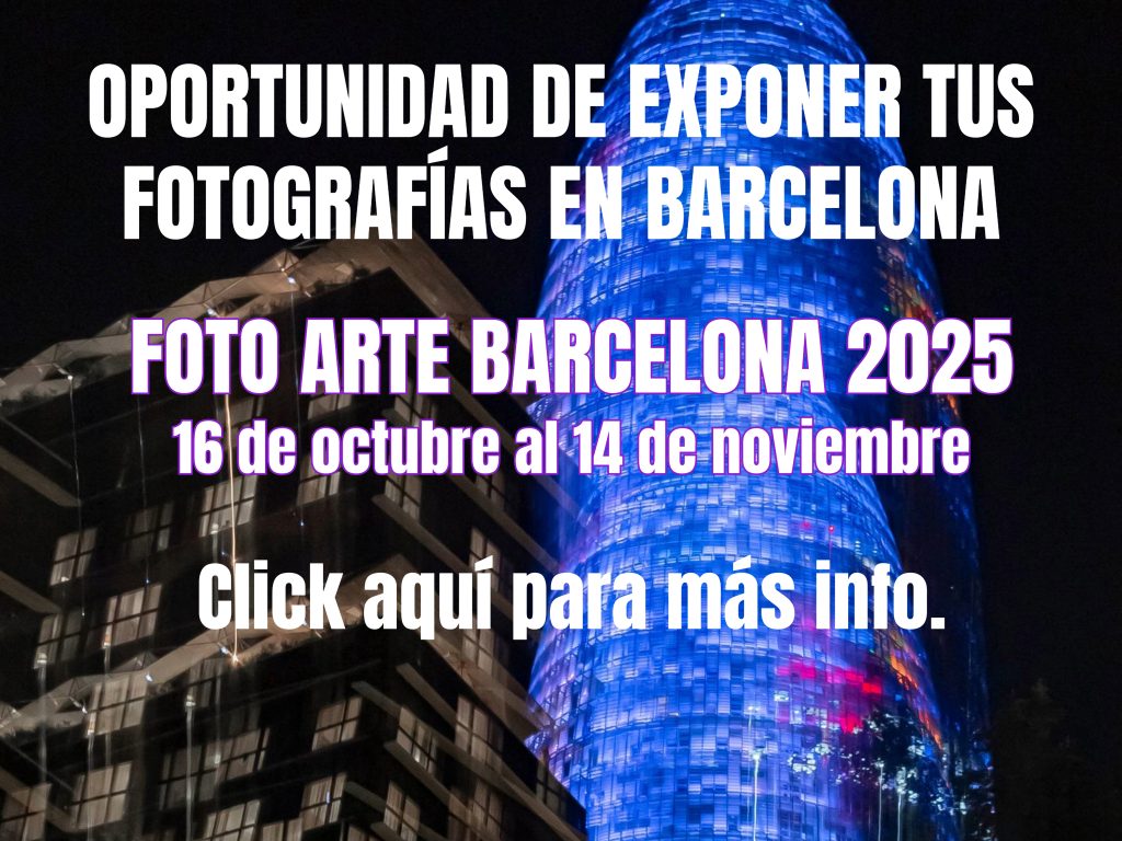 CONVOCATORIA PARA EXPONER FOTOGRAFÍAS EN BARCELONA