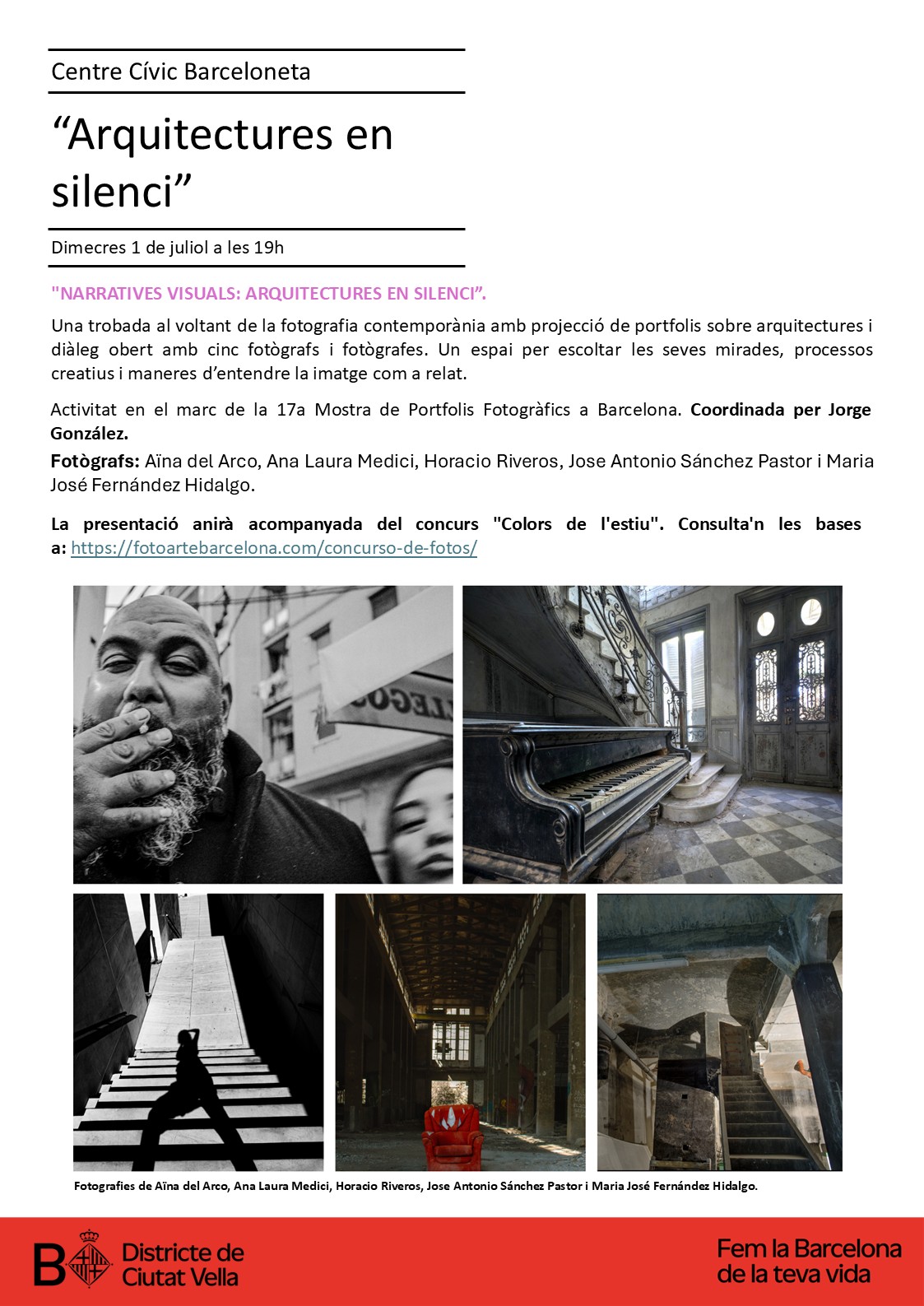 narratives visuals. Arquitectures en silenci